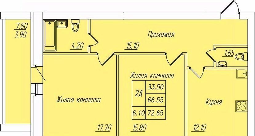 квартира г Чебоксары р-н Калининский ул Анатолия Игумнова 28 фото 1