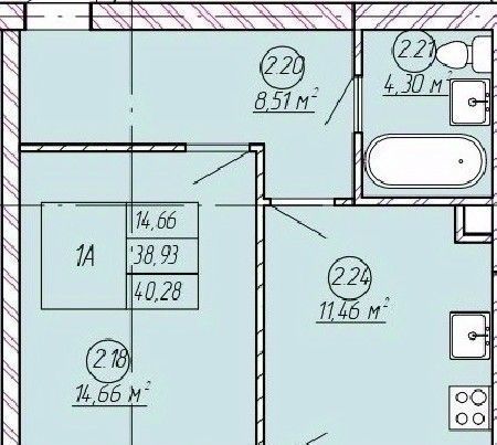 квартира р-н Зеленодольский с Осиново ул Спортивная 1 ЖК «Аура» Осиновское с/пос, Авиастроительная, лит Б фото 1