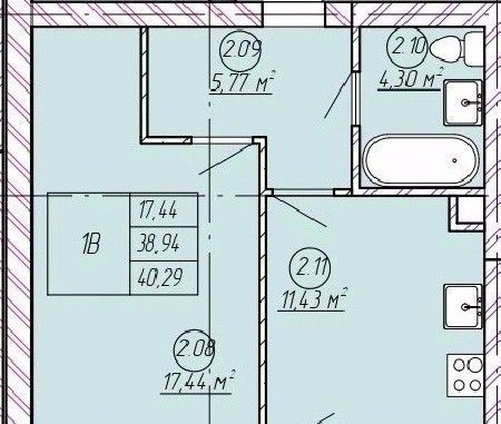 квартира р-н Зеленодольский с Осиново ул Спортивная 1 ЖК «Аура» Осиновское с/пос, Авиастроительная, лит Б фото 1