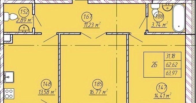 квартира р-н Зеленодольский с Осиново ул Спортивная 1 ЖК «Аура» Осиновское с/пос, Авиастроительная, лит Б фото 1