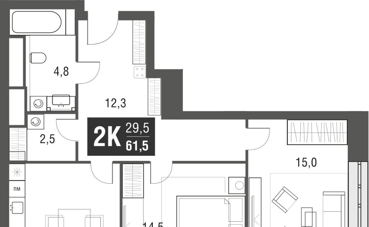 квартира г Москва метро Свиблово проезд Серебрякова 11/13к 1 район Свиблово фото 1