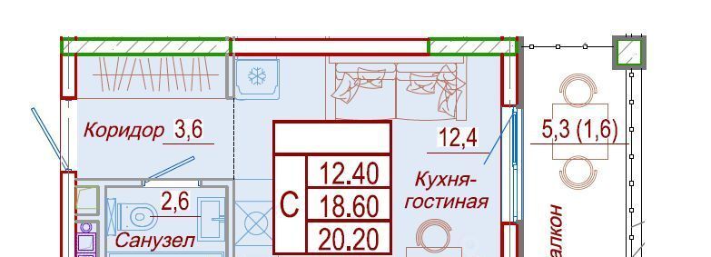 квартира р-н Анапский с Сукко муниципальное образование, Анапа фото 1