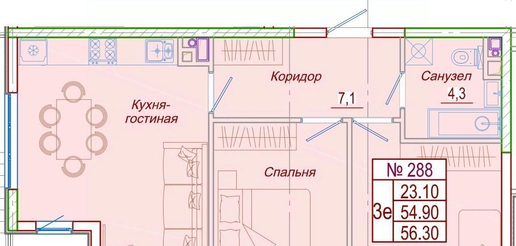 квартира р-н Анапский с Сукко ул Мирная 9 муниципальное образование, Анапа фото 3