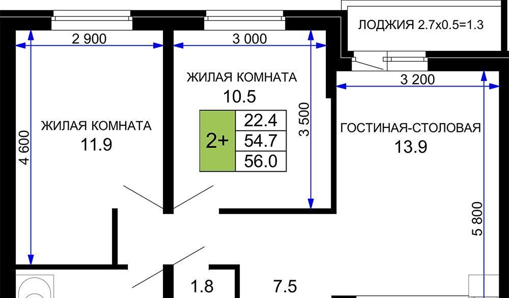 квартира г Краснодар р-н Прикубанский ЖК «Дыхание» фото 1