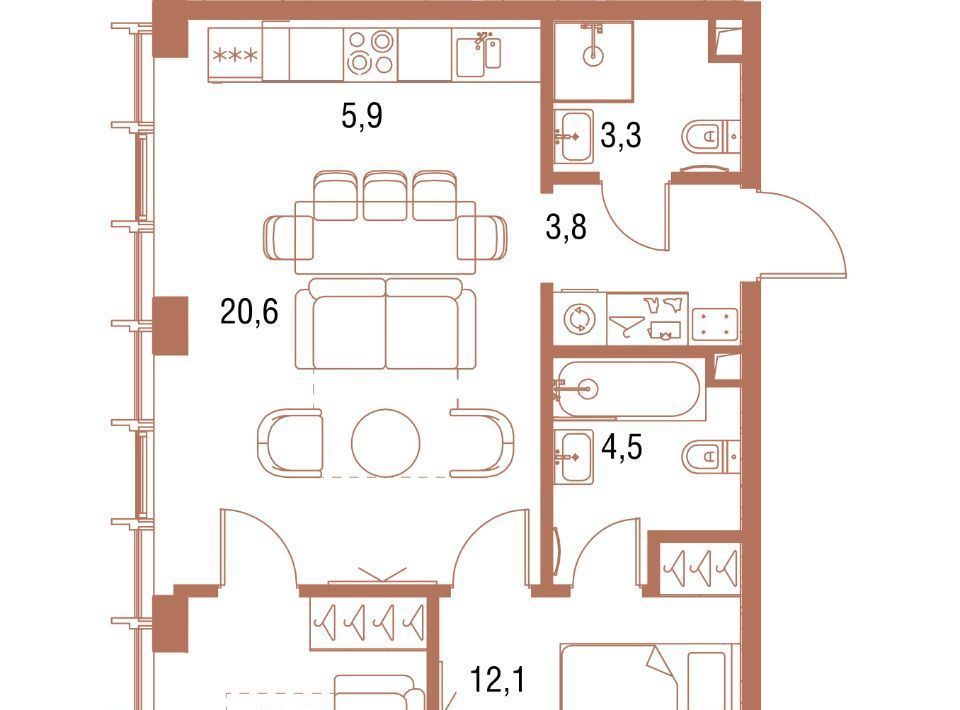 квартира г Москва метро Дмитровская ЖК Симфония 34 фото 1