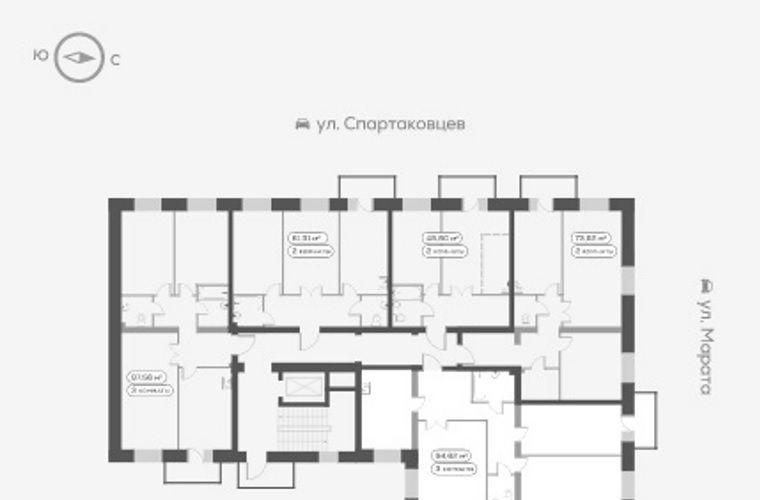 квартира г Красноярск р-н Октябрьский микрорайон Николаевка фото 2