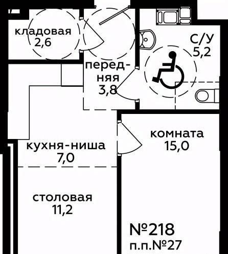 квартира г Москва метро Хорошёвская Хорошевский ул 1-я Магистральная 25 фото 1