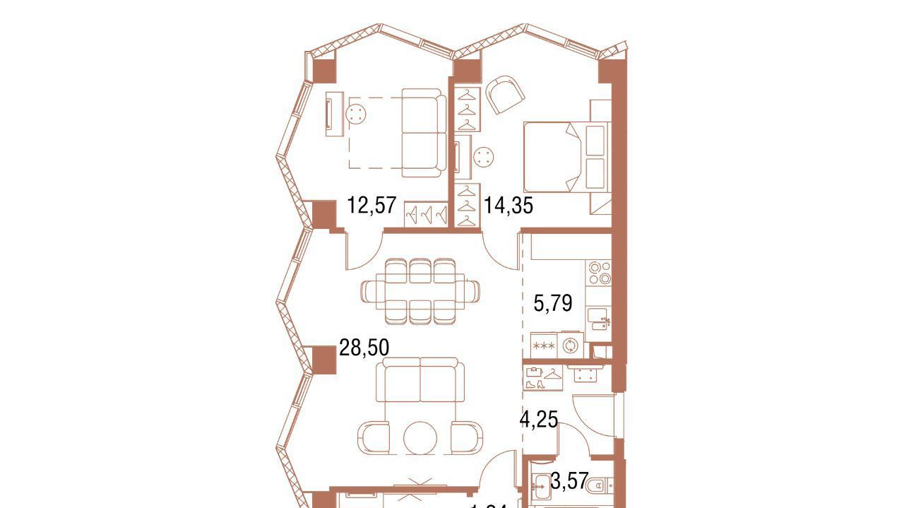 квартира г Москва метро Дмитровская ЖК Симфония 34 фото 1