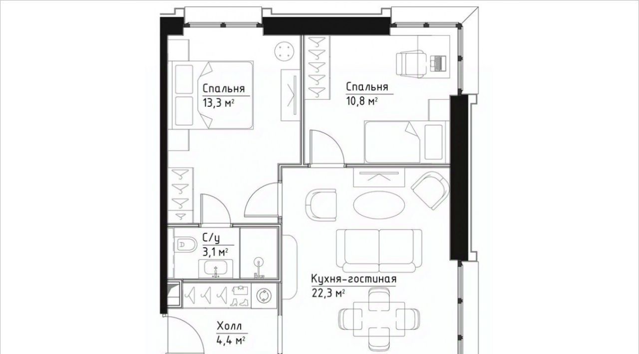 квартира г Москва метро Серпуховская ул Дубининская 59к/6 фото 1