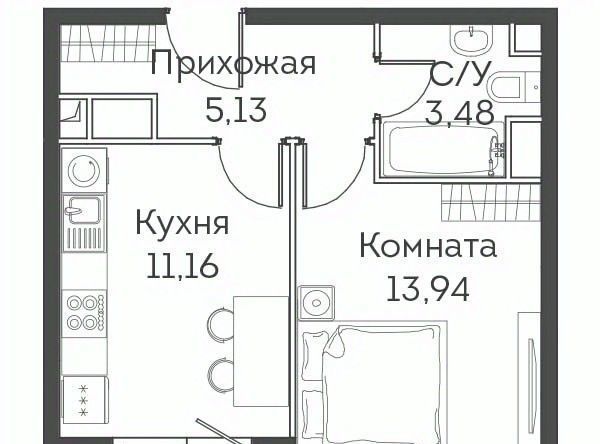 квартира г Москва район Митино ЖК Аквилон Митино направление Ленинградское (северо-запад) ш Пятницкое к 4 фото 1