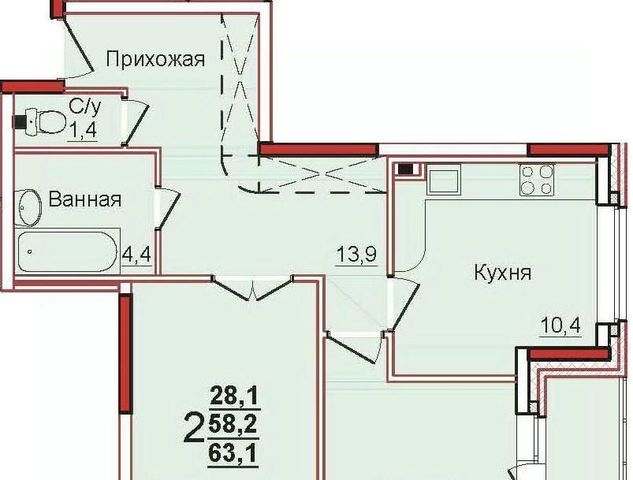 р-н Ленинский с Осиновая Гора мкр Левобережный Тула фото