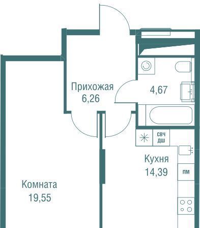 квартира г Одинцово ул Северная 5/2 ЖК «Одинбург» Одинцово фото 2