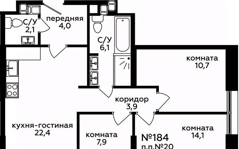 квартира г Москва метро Хорошёвская ул 1-я Магистральная 25 фото 1