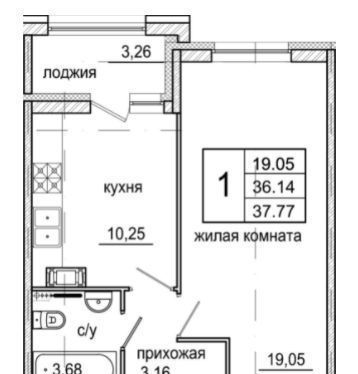 квартира г Санкт-Петербург метро Улица Дыбенко ул Дыбенко фото 2