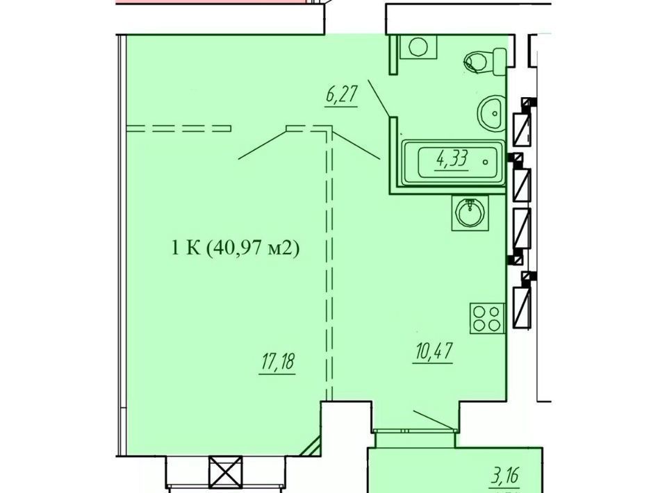 квартира г Омск р-н Центральный ул 5-я Северная 124 фото 1