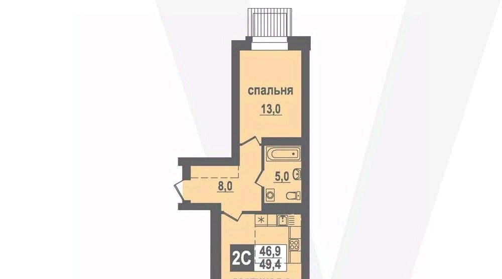 квартира рп Кольцово пр-кт Никольский 22 Золотая Нива фото 1