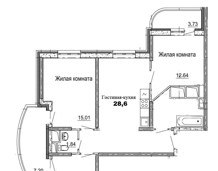 квартира г Москва метро Новогиреево ул Строителей 3 Московская область, Балашиха фото 1