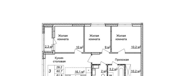 квартира г Нижний Новгород Горьковская ЖК «Новая Кузнечиха» 4 фото