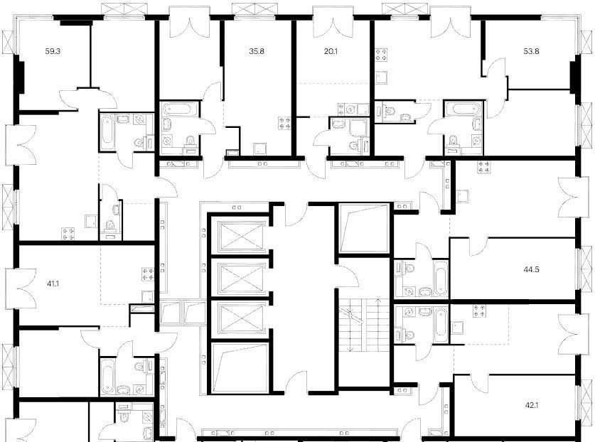 квартира г Москва метро Бутырская ЖК Руставели 14 к 2. 2 фото 2