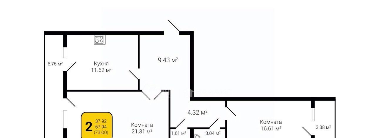 квартира г Воронеж р-н Коминтерновский пер Здоровья 90г/1к 1 фото 1