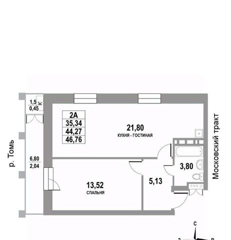 г Томск р-н Кировский тракт Московский 109бс/4 фото