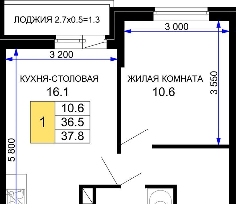 квартира г Краснодар р-н Прикубанский ЖК «Дыхание» фото 1