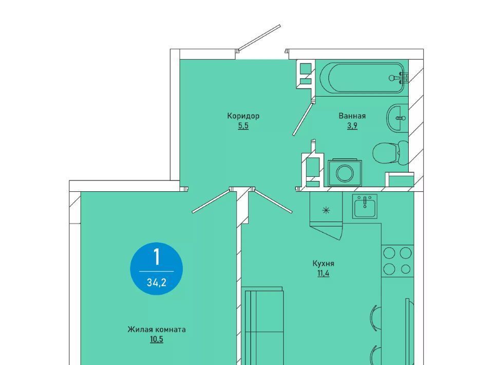 квартира г Пермь р-н Свердловский ул Героев Хасана 93а фото 1