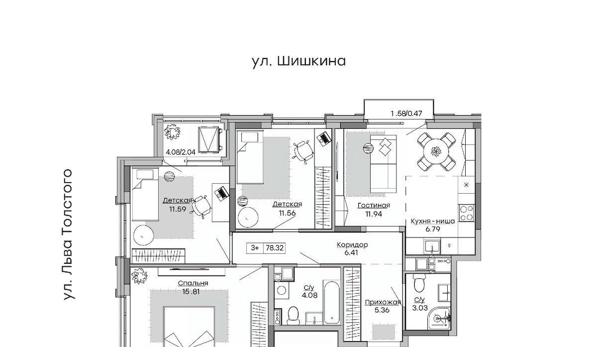 квартира г Ижевск р-н Индустриальный ул Шишкина 24б фото 1