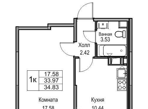 квартира г Санкт-Петербург ул Ивинская 11 Беговая фото 1