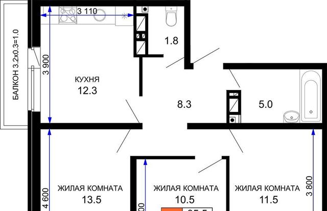 г Краснодар р-н Прикубанский ул им. лётчика Позднякова 2/11 ЖК «Дыхание» фото