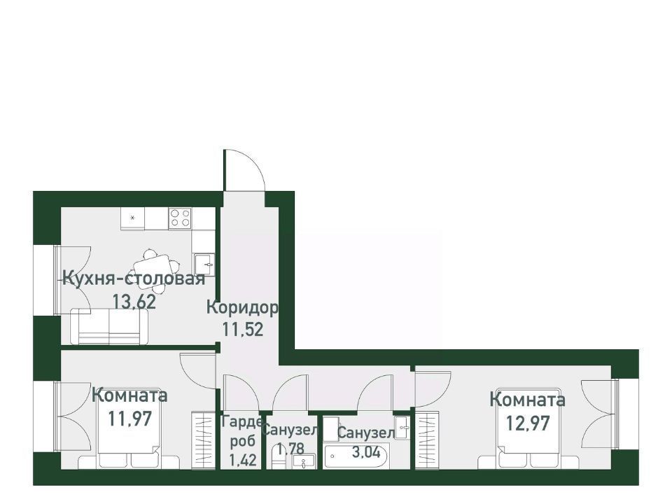 квартира г Екатеринбург Чкаловская Твоя Привилегия жилой комплекс фото 1