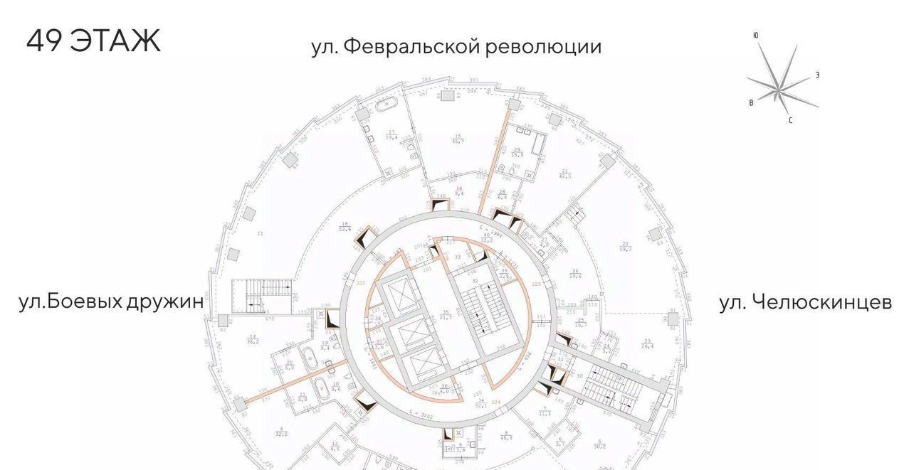 квартира г Екатеринбург Динамо ул. Бориса Ельцина фото 15