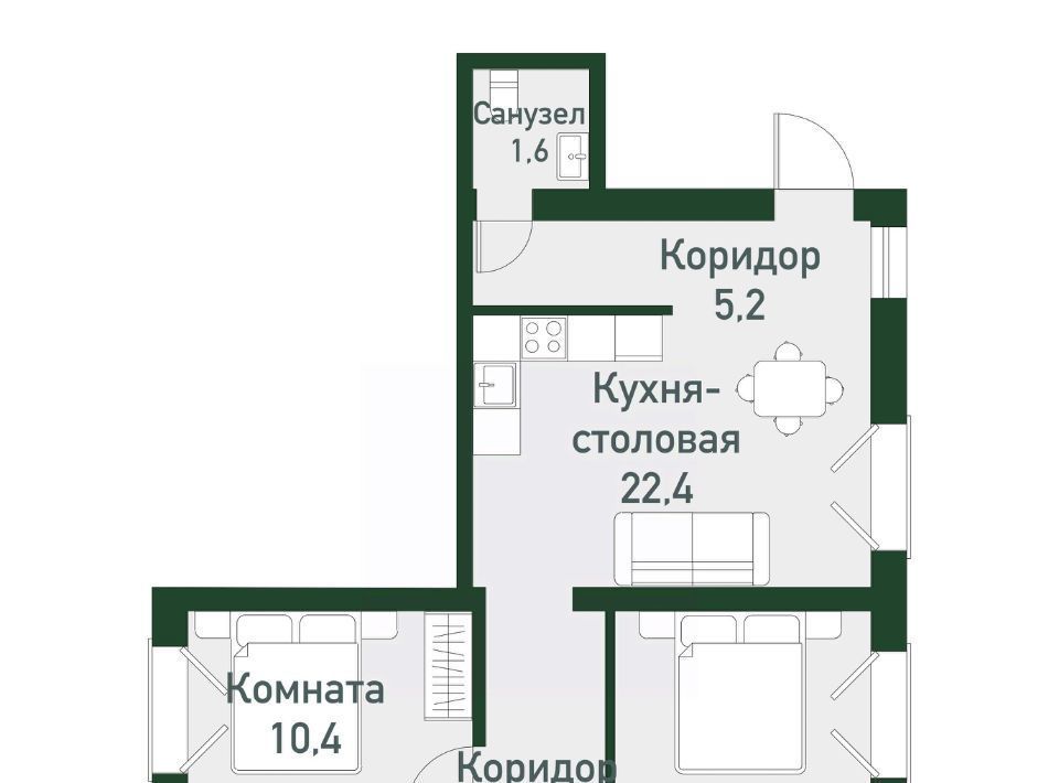 квартира р-н Сосновский п Западный р-н мкр Привилегия фото 1