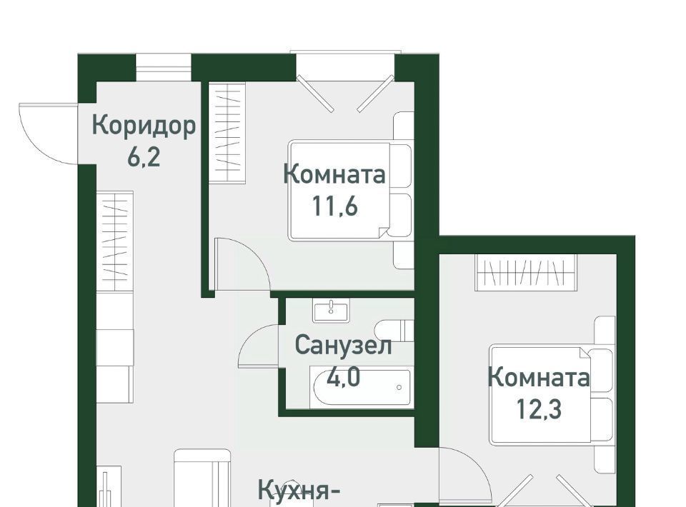 квартира р-н Сосновский п Западный р-н мкр Привилегия Кременкульское с/пос фото 1