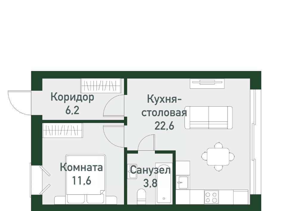 квартира р-н Сосновский п Западный р-н мкр Привилегия Кременкульское с/пос фото 1