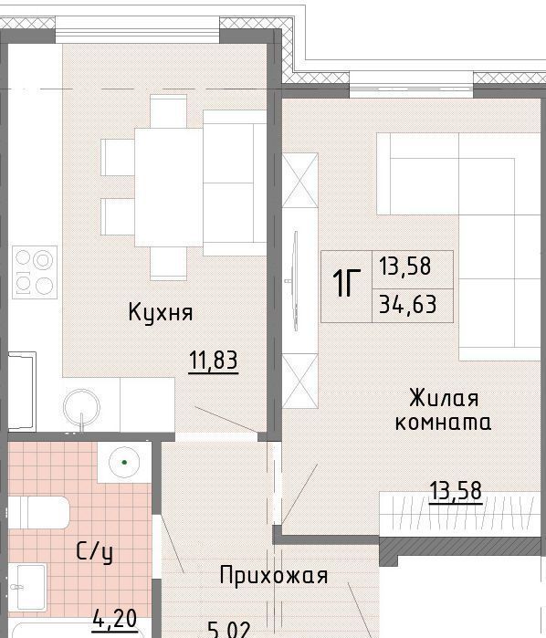 квартира г Тверь р-н Заволжский ул Медовая 6к/4 фото 5