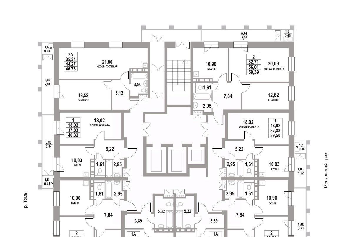 квартира г Томск р-н Кировский тракт Московский 109бс/4 фото 2