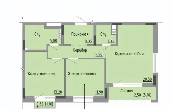 квартира г Набережные Челны р-н Центральный 10-й комплекс фото 1