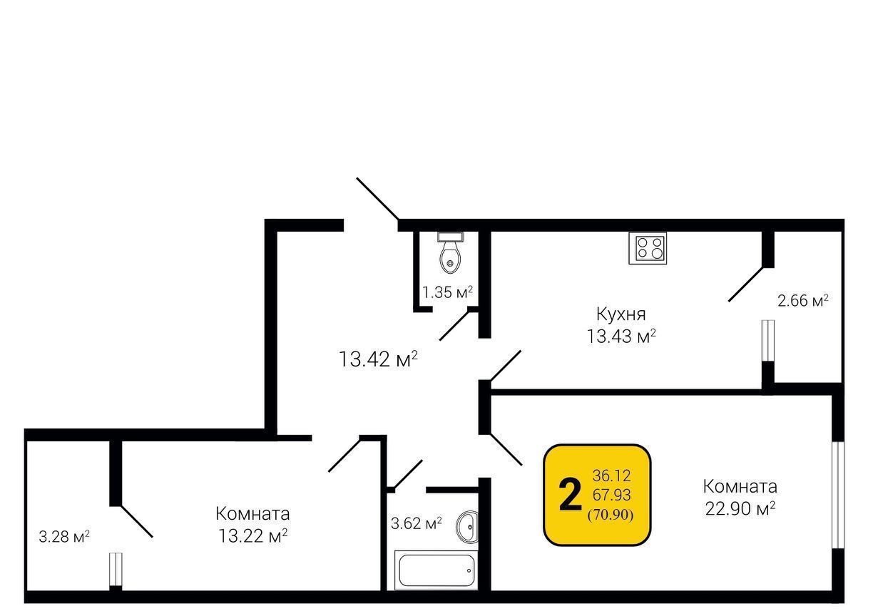 квартира г Воронеж р-н Коминтерновский пер Здоровья 90г/1к 1 фото 1