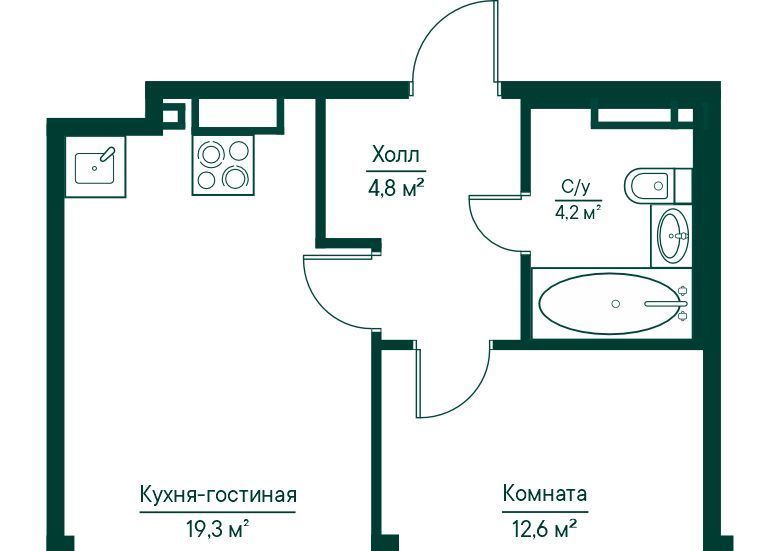 квартира г Самара р-н Октябрьский Российская ЖК Грин Ривер фото 1