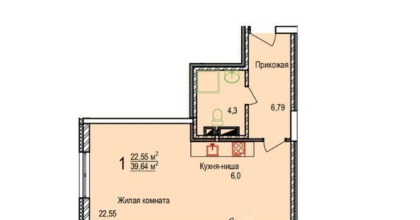 квартира г Новосибирск ул Пригородная 30 Площадь Маркса фото 1