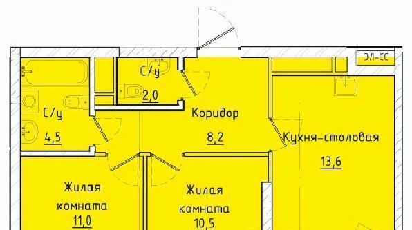 квартира г Екатеринбург ЖК «Квартал К3» Проспект Космонавтов фото 1