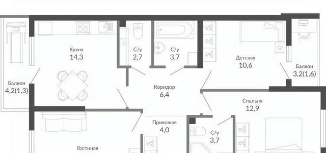 г Новороссийск р-н Центральный ул Куникова 47г ЖК Облака 2 фото