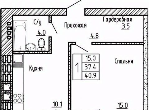 квартира р-н Рамонский с Ямное ул Генерала Круковского 2 фото 1