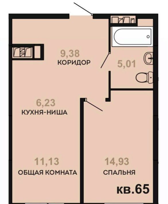 квартира г Хабаровск р-н Железнодорожный ул Заозерная 34/16 фото 1