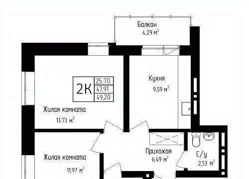 квартира г Новосибирск р-н Заельцовский Заельцовская Аэропорт ул Аэропорт 55 ЖК Высота фото 1