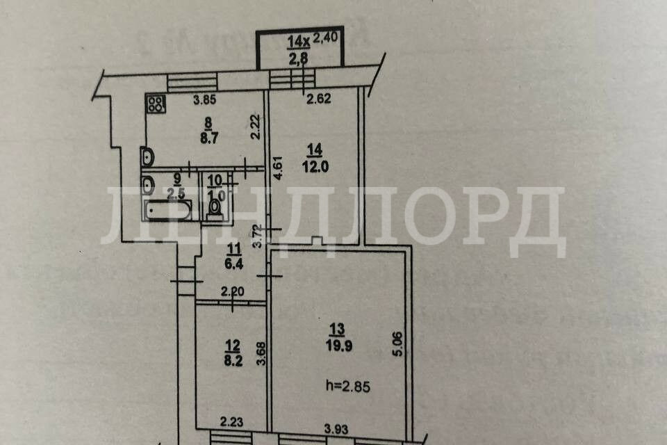 квартира г Ростов-на-Дону р-н Кировский ул Большая Садовая 111 фото 11