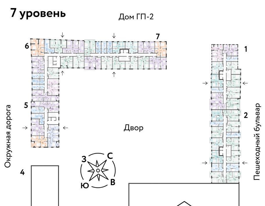 квартира г Тюмень р-н Калининский ул Интернациональная 199к/9 фото 2