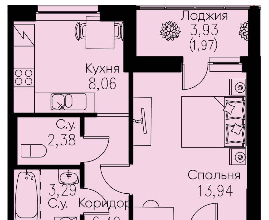 квартира р-н Всеволожский г Кудрово ЖК Айди Кудрово 4 Улица Дыбенко, Заневское городское поселение фото 1