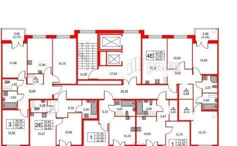 квартира г Кудрово Северное Кудрово ЖК Айди Кудрово 5 Улица Дыбенко, Заневское городское поселение фото 2